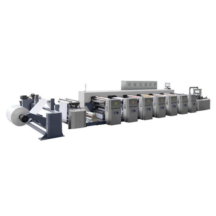 Máquina de impresión flexográfica de alta velocidad de 380V 3PH 50Hz para papel de embalaje en rodillos