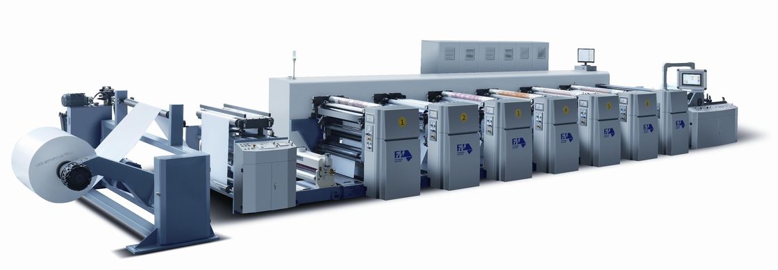 Máquina de impresión flexográfica FM-CS de 240 m/min de servocontrol con diámetro de rodillo de 100 mm