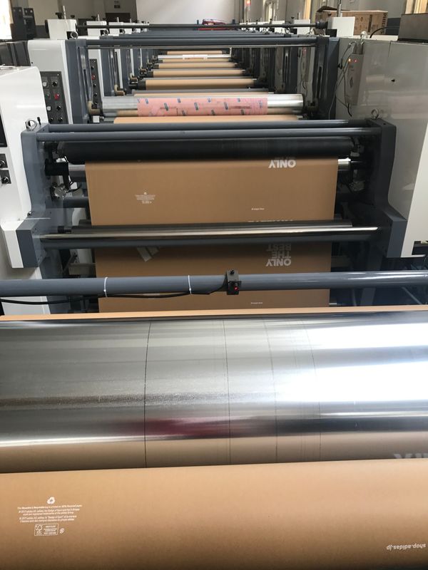 Máquina de impresión flexográfica multicolor de alta velocidad con engranaje de 1/8cp