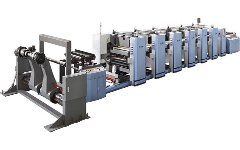 Impresora flexográfica con velocidad de impresión de 150 m/min y secador IR UV