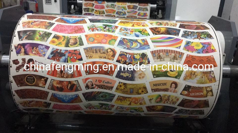 Máquina de impresión Flexo de tinta a base de agua para bolsas de papel de taza de papel de bolsas tejidas a precio competitivo