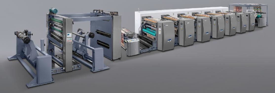 Máquina de impresión flexo de alta velocidad de tipo pétalo de tinta a base de agua para papel 60-400GSM