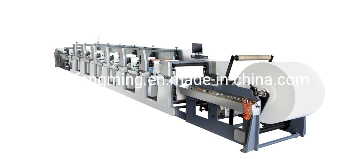 Estructura del tipo de unidad de Fengming FM-A650-1320 Máquina de impresión Flexo Press para impresión