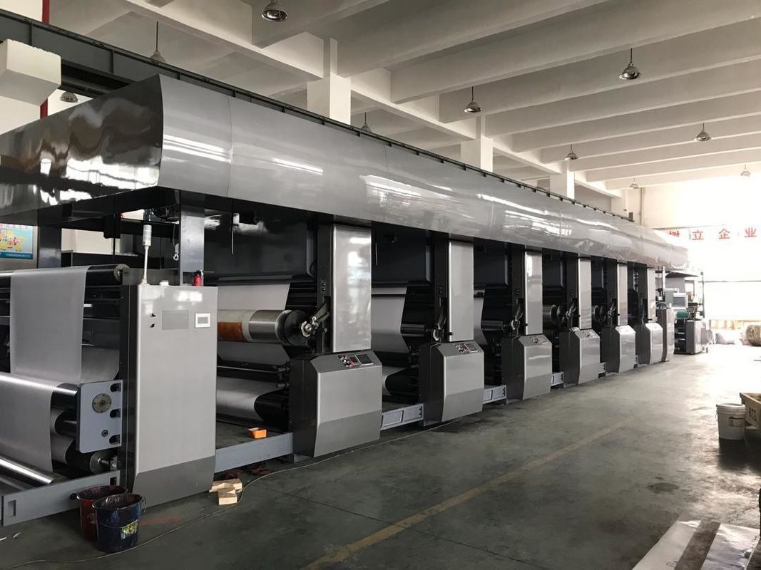 Máquina de impresión flexible de cartón de papel de gama amplia con fuente de alimentación de 380V 3pH 50Hz y 7 colores