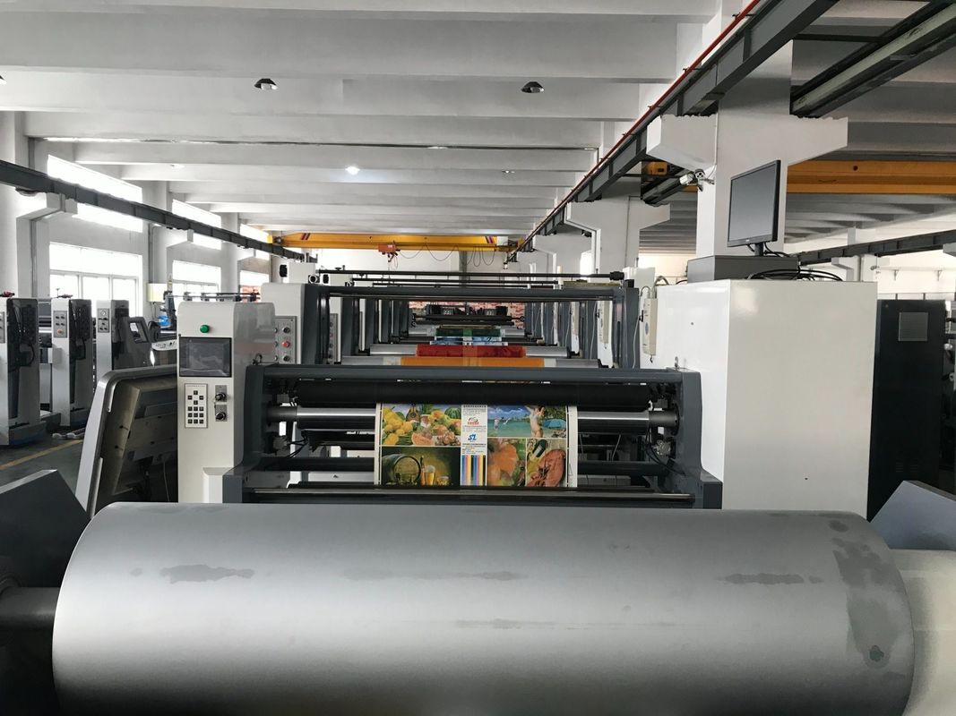Máquina de impresión doble flexo recubierta en PE con diámetro de rodillo de 100 mm y secador UV IR