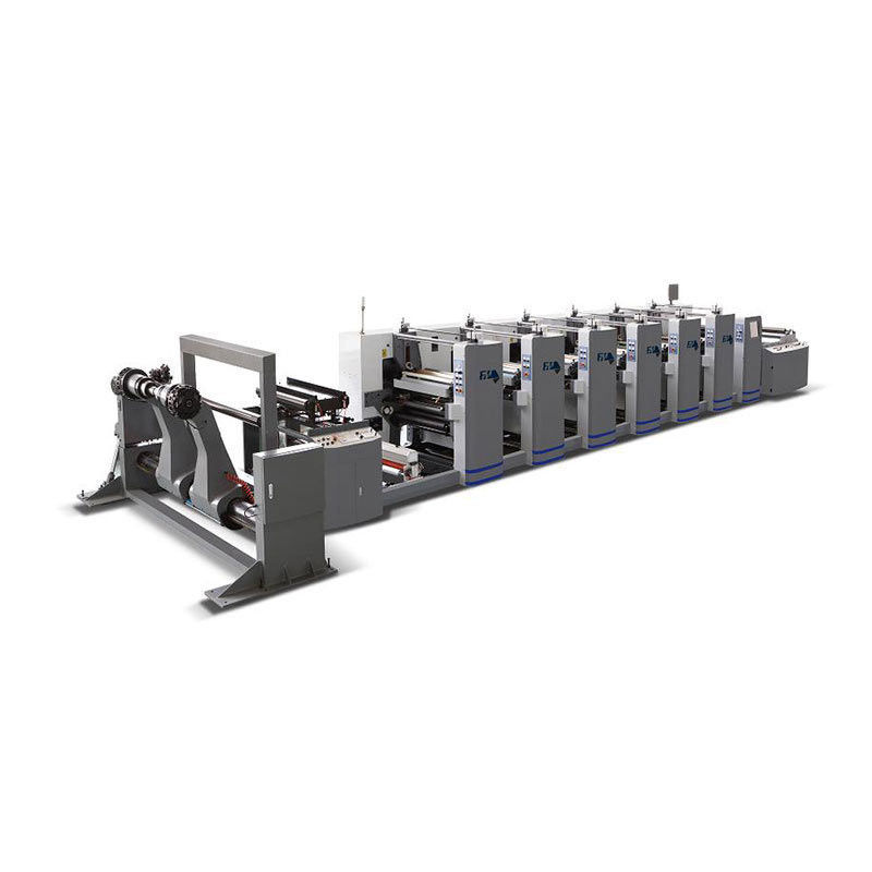 1/8cp con engranaje de papel en rollos de seis colores con extensión de la web Flexo Flexographic Press