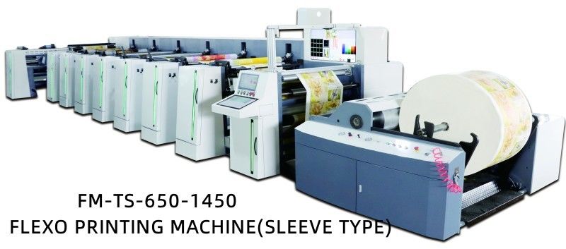 Sistema de guía web Máquina de impresión Flexo de tipo manga con carga automática y descarga