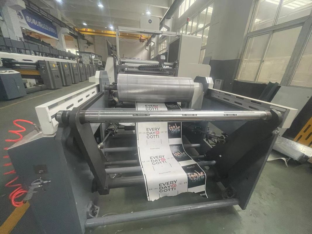 Sistema de guía web Máquina de impresión Flexo de tipo manga con carga automática y descarga