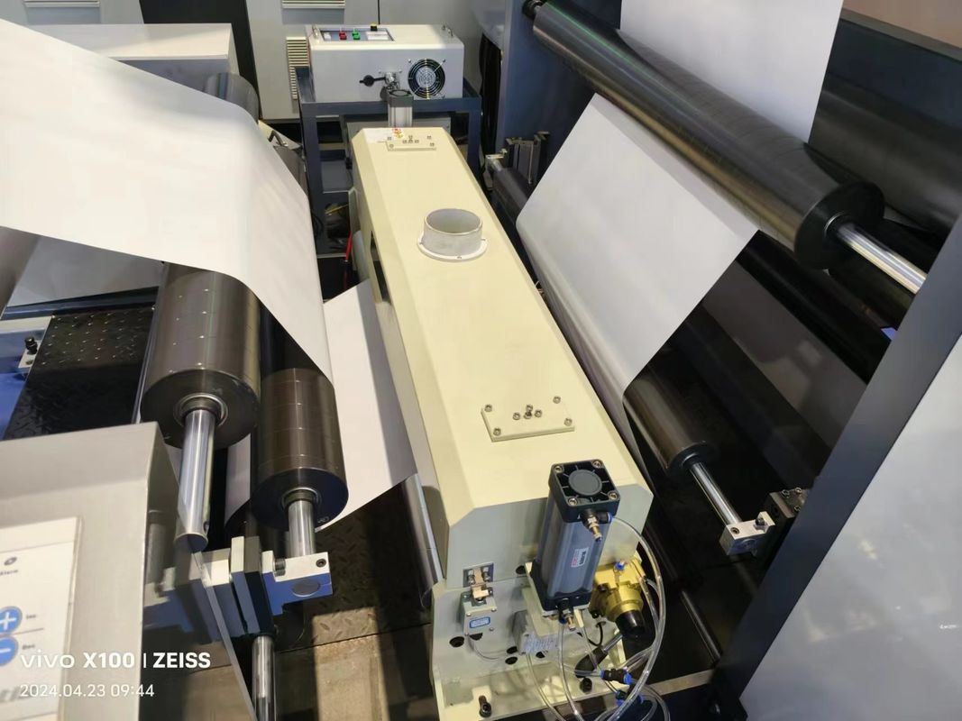 Máquina de impresión flexo tipo manga para el proceso de secado y rebobinado de impresión en un solo paso