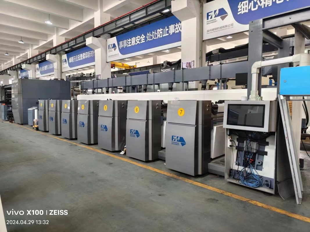 Máquina de impresión flexible de manga con sistema de servoconducción para impresión de alta velocidad