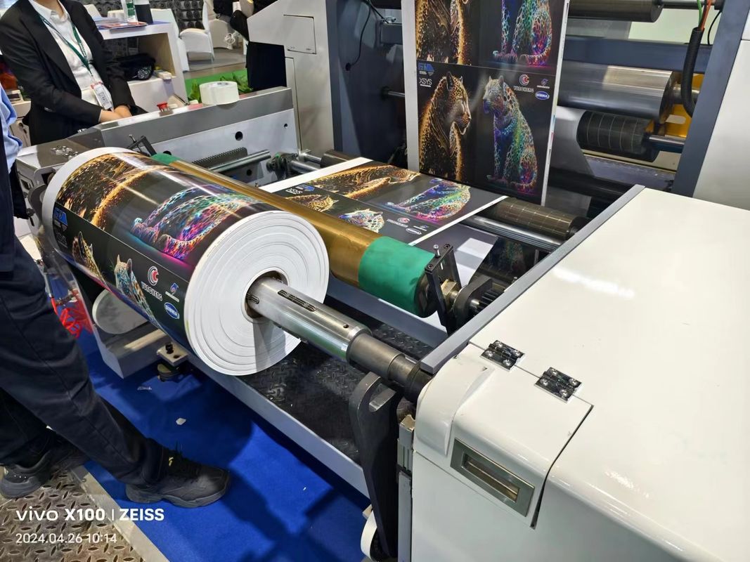 Máquina de impresión de bolsas de papel y cajas tipo manga Flexo con anchura de impresión máxima de 630 mm