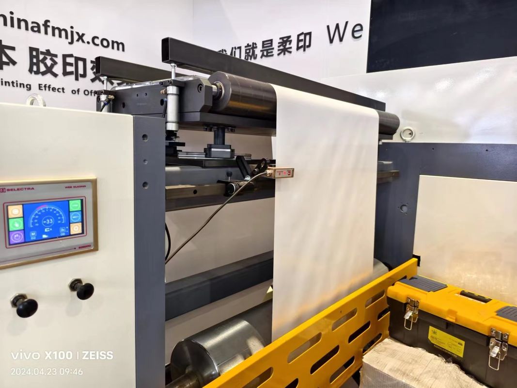 Máquina de impresión de bolsas de papel y cajas tipo manga Flexo con anchura de impresión máxima de 630 mm