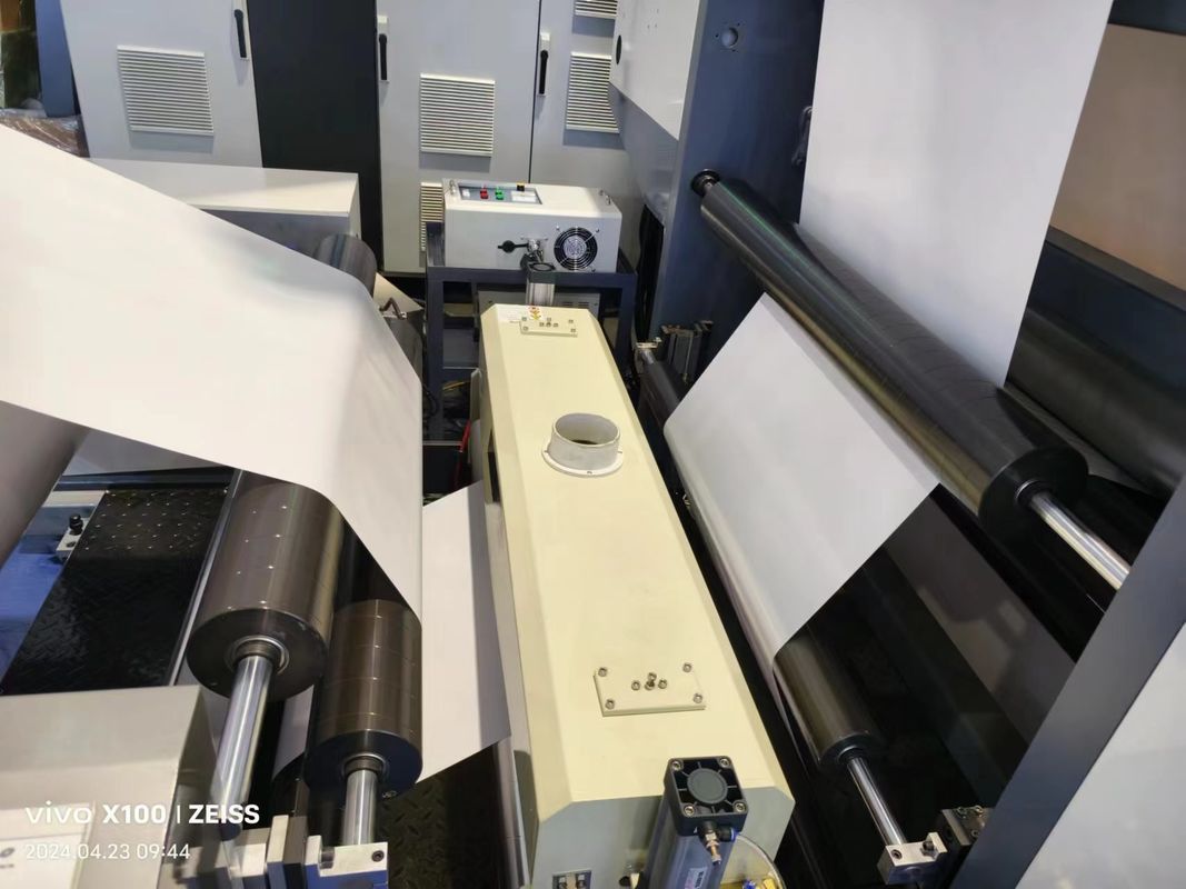 Máquina de impresión flexo de manga de paso único con secador IR y rebobinado para mayor comodidad