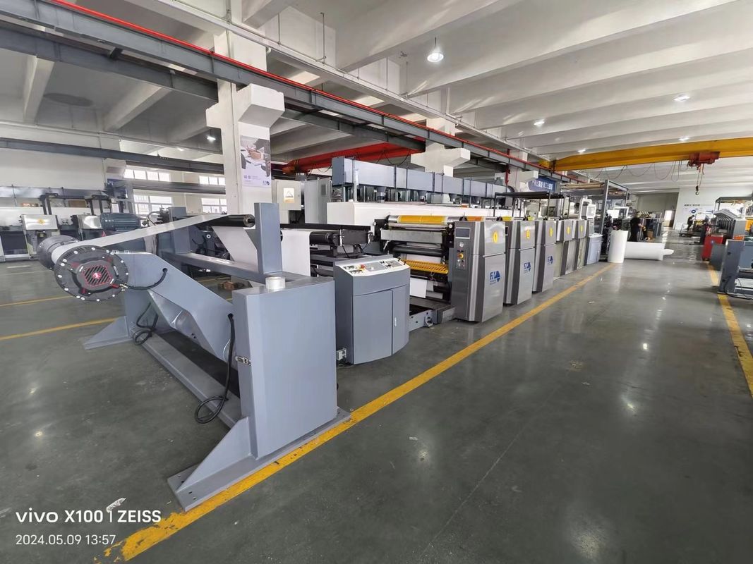 Máquina de impresión flexo de tipo unitaria con función de memoria de posición automática de registro