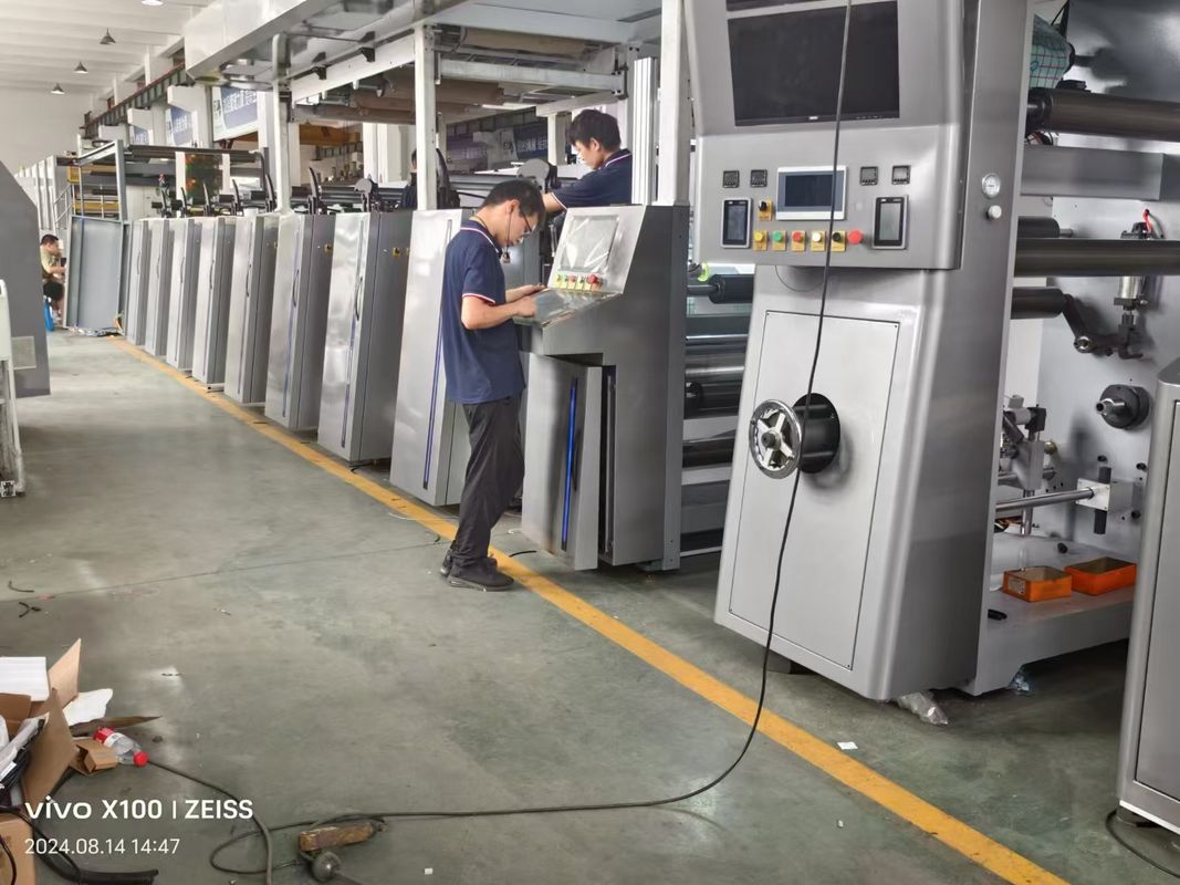 Máquina automática de impresión flexoplástica Tipo de unidad de etiqueta de película de plástico y papel Máquina de impresión flexoplástica