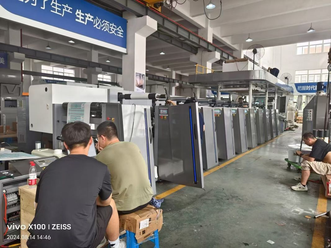 Máquina automática de impresión servo horizontal de flexo para imprentas y plantas de fabricación