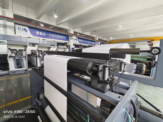 Máquina de impresión de flexo de ancho multicolor de alta velocidad para papel, película, bolsa de plástico, no tejida