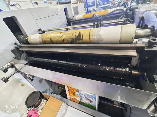 Máquina de impresión Flexo de tipo manga para bolsas de papel, bolsas de cartón y paquetes 1000 mm Ancho 150 m/min Velocidad Control PLC
